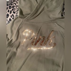 VS PINK Sequin Hoodie size L campus style